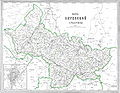 Карта Витебской губернии. 1876 год.