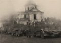 Немецкие машины у Спасской церкви. 1941-1944