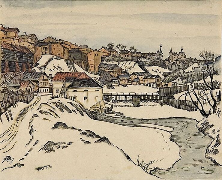 Файл:Kartina-dobuzhinskogo-uezdny-gorod.jpg
