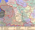 Территория ССРБ после постановления ЦК РКП(б) от 16 января 1919 года о предаче в состав РСФСР Смоленской, Могилёвской и Витебской губерний (без Двинского, Режицкого и Люцинского уездов, оставшихся в ССРЛ).