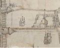 Район Рынковой площади на чертеже Витебска 1664 года.
