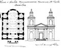 План и фасад Тринитарского костёла. 1840-е годы