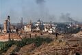 Вид на Николаевский собор от возвышенности, которая находится напротив современного мединститута. Июль–август 1941 года