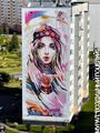 Московский проспект, 113. Монументальная роспись (фасадный мурал) Глеба Каштанова. 2026